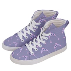 Pink Hat Men s Hi-top Skate Sneakers by snowwhitegirl