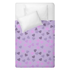 Heart Drops Violet Duvet Cover Double Side (single Size) by snowwhitegirl