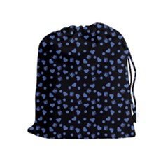 Blue Hearts Drawstring Pouches (extra Large)