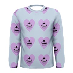 Blue Cupcake Men s Long Sleeve Tee