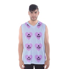 Blue Cupcake Men s Basketball Tank Top