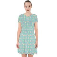 Teal Donuts And Milk Adorable In Chiffon Dress