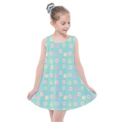 Teal Donuts And Milk Kids  Summer Dress by snowwhitegirl