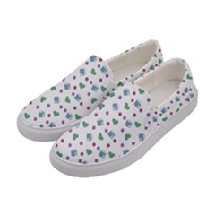 White Milk Hearts Women s Canvas Slip Ons by snowwhitegirl