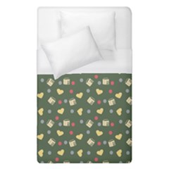 Green Milk Hearts Duvet Cover (single Size) by snowwhitegirl