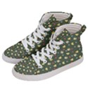 Green Milk Hearts Women s Hi-Top Skate Sneakers View2