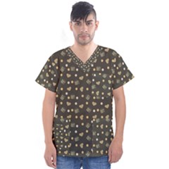 Charcoal Grey  Milk Hearts Men s V-Neck Scrub Top