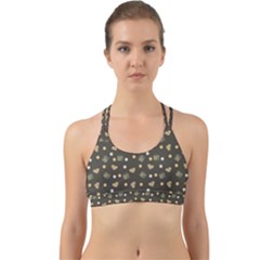 Charcoal Grey  Milk Hearts Back Web Sports Bra