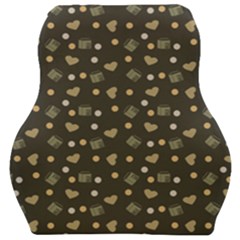 Charcoal Grey  Milk Hearts Car Seat Velour Cushion 