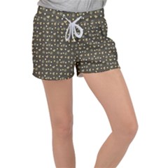 Charcoal Grey  Milk Hearts Women s Velour Lounge Shorts