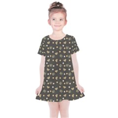 Charcoal Grey  Milk Hearts Kids  Simple Cotton Dress by snowwhitegirl