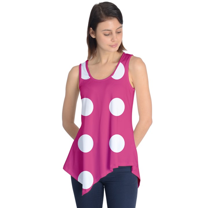 Pink Dot Sleeveless Tunic
