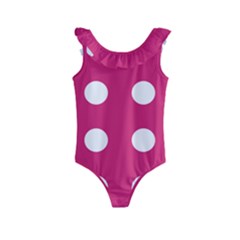 Pink Dot Kids  Frill Swimsuit by snowwhitegirl