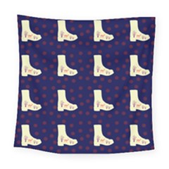 Navy Boots Square Tapestry (large) by snowwhitegirl