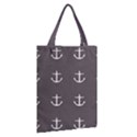 Grey Anchors Classic Tote Bag View2