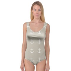 Lt Grey Anchors Princess Tank Leotard 