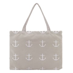 Lt Grey Anchors Medium Tote Bag by snowwhitegirl