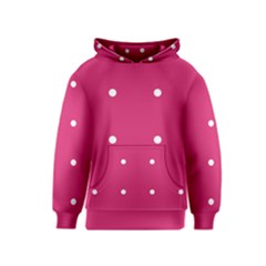 Small Pink Dot Kids  Pullover Hoodie by snowwhitegirl