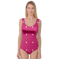 Small Pink Dot Princess Tank Leotard 