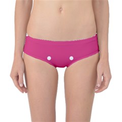 Small Pink Dot Classic Bikini Bottoms by snowwhitegirl