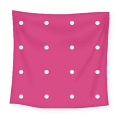 Small Pink Dot Square Tapestry (large)