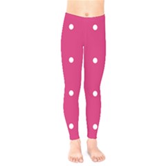 Small Pink Dot Kids  Legging by snowwhitegirl