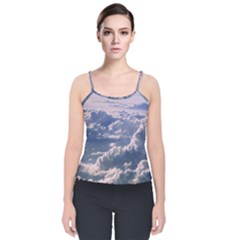 In The Clouds Velvet Spaghetti Strap Top