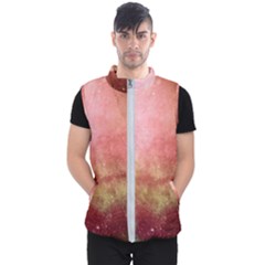 Galaxy Red Men s Puffer Vest by snowwhitegirl