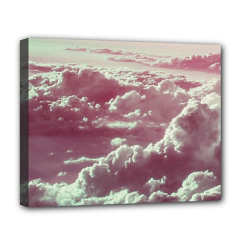 In The Clouds Pink Deluxe Canvas 20  X 16  