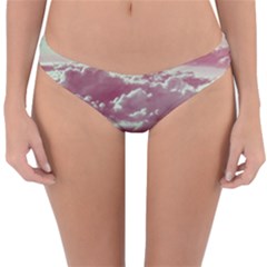 In The Clouds Pink Reversible Hipster Bikini Bottoms by snowwhitegirl