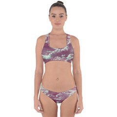 In The Clouds Pink Cross Back Hipster Bikini Set by snowwhitegirl