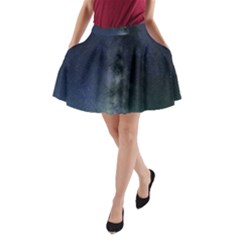 Galaxy Sky A-line Pocket Skirt by snowwhitegirl