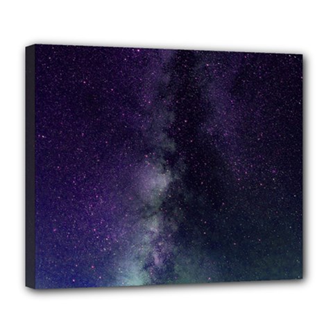 Galaxy Sky Purple Deluxe Canvas 24  X 20   by snowwhitegirl