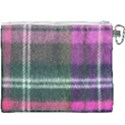 Pink Plaid Flannel Canvas Cosmetic Bag (XXXL) View2