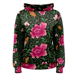 Pink Japan Floral Women s Pullover Hoodie by snowwhitegirl