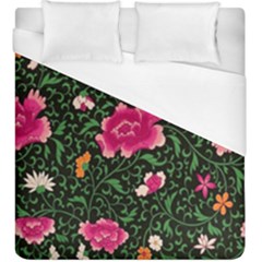 Pink Japan Floral Duvet Cover (King Size)