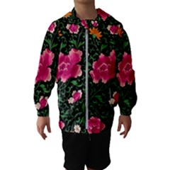 Pink Japan Floral Hooded Windbreaker (Kids)