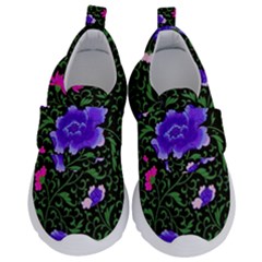 Blue  Japan Floral Velcro Strap Shoes by snowwhitegirl