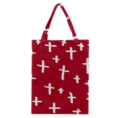 Red White Cross Classic Tote Bag by snowwhitegirl