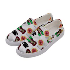 Office Girl Pattern Women s Canvas Slip Ons by snowwhitegirl