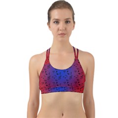 Red Music Blue Moon Back Web Sports Bra by snowwhitegirl