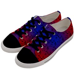 Red Music Blue Moon Men s Low Top Canvas Sneakers by snowwhitegirl