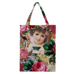 Little Girl Victorian Collage Classic Tote Bag