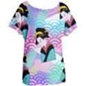 Japanese Abstract Women s Oversized Tee View1