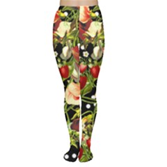 Fruit Blossom Black Women s Tights