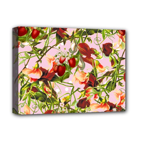 Fruit Blossom Pink Deluxe Canvas 16  X 12   by snowwhitegirl