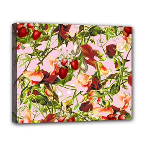 Fruit Blossom Pink Deluxe Canvas 20  X 16   by snowwhitegirl