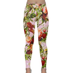 Fruit Blossom Pink Classic Yoga Leggings by snowwhitegirl