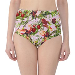 Fruit Blossom Pink Classic High-waist Bikini Bottoms