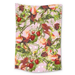 Fruit Blossom Pink Large Tapestry by snowwhitegirl